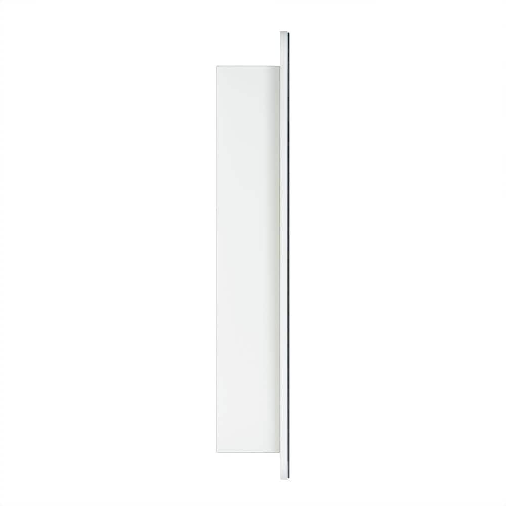 White Frameless Rectangular Medicine Cabinet with Mirror, 20 x 30 inches