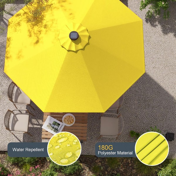 light yellow patio umbrella Business & Pleasure Co. The The powder Garvee 10 ft. Patio Umbrella,