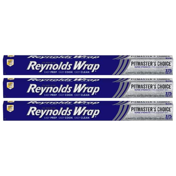 Reynolds 37.5 sq. ft. Wrap Pitmasters Choice Aluminum Foil (3-Pack