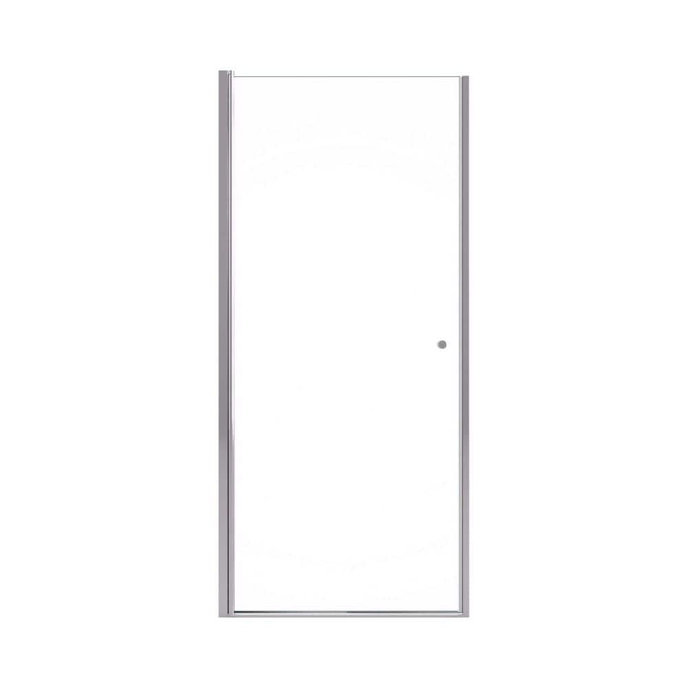 34 in. W x 72 in. H Pivot Frameless Shower Door in Chrome with Clear Tempered Glass price history on PriceWatchPro