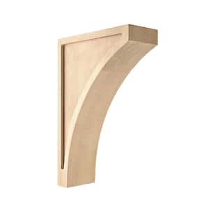 Artisan Corbel with Mounting Hardware - 8 in. x 12 in. x 3 in. - Solid Unfinished Hardwood - DIY Home Shelving Corbel