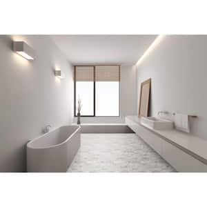 Carrara White 4 in. x 12 in. Polished Marble Floor and Wall Tile (5 sq. ft./Case)