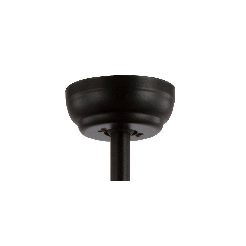 JONATHAN Y Asher Industrial Metal/Wood 52-in Forged Black with Walnut/Red walnut Blades Ceiling Fan With Light - Remote Included ( 5 -Blade )