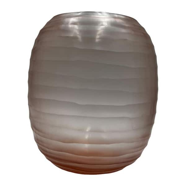 castellousa 10" Grayish Brown Decorative Glass Urn Vase