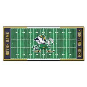 Notre Dame University 3 ft. x 6 ft. Football Field Runner Rug