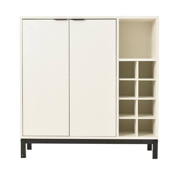 Urtr White Wine Cabinet With Storage, White Wine Cabinet Ikea