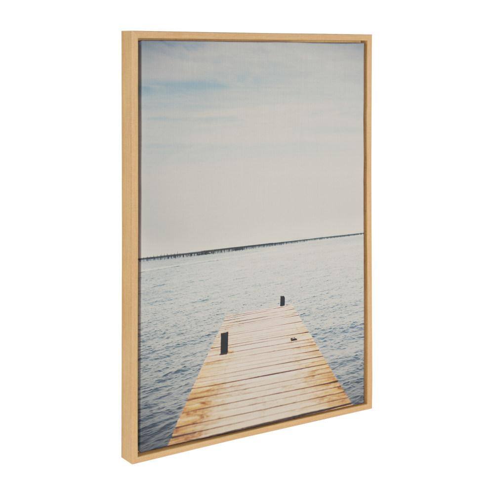 Natural Coastal Landscape Framed Canvas Wall Art, 36" x 27"
