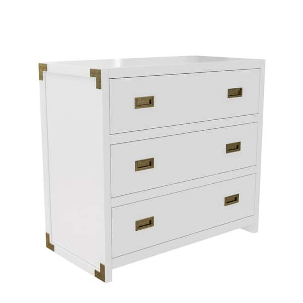 baxton studio naomi 6-drawer white and gold dresser-168-10823-hd - the home depot on white gold dresser home depot