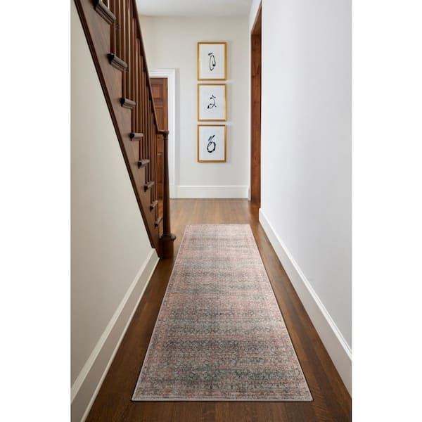 Becki Owens Marlene Sage/Brown Medallion 3 ft. x 7 ft. Indoor Runner Area Rug
