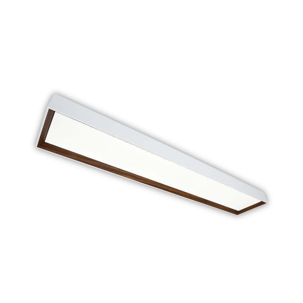 4 ft. x 8 in. White and Walnut Interior LED Flush Mount Ceiling Light 3000 Lumens 42W Adjustable CCT Kitchen Lighting price history on PriceWatchPro