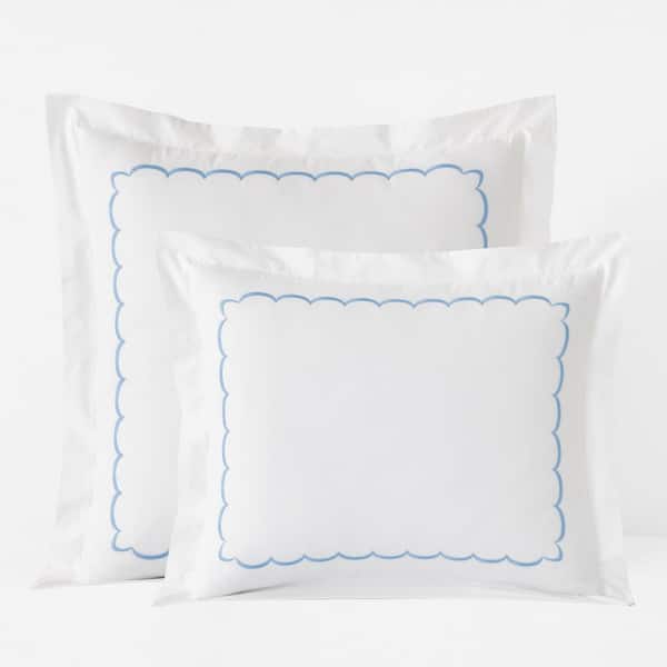 Company Cotton Scallop Percale Sham