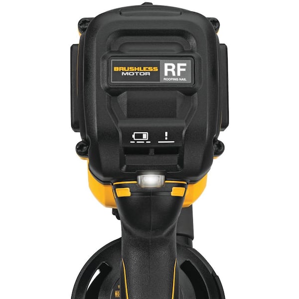 DEWALT - 20-Volt MAX Lithium-Ion 15° Electric Cordless Roofing Nailer with 20-Volt MAX Premium 5. 0Ah Battery Pack