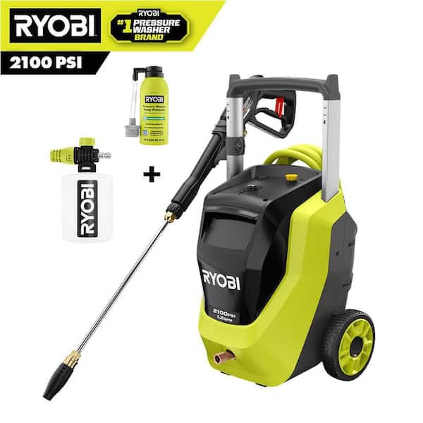 2100 PSI 1.2 GPM Cold Water Corded Electric Pressure Washer with Foamer and 4 oz. Pump Protector