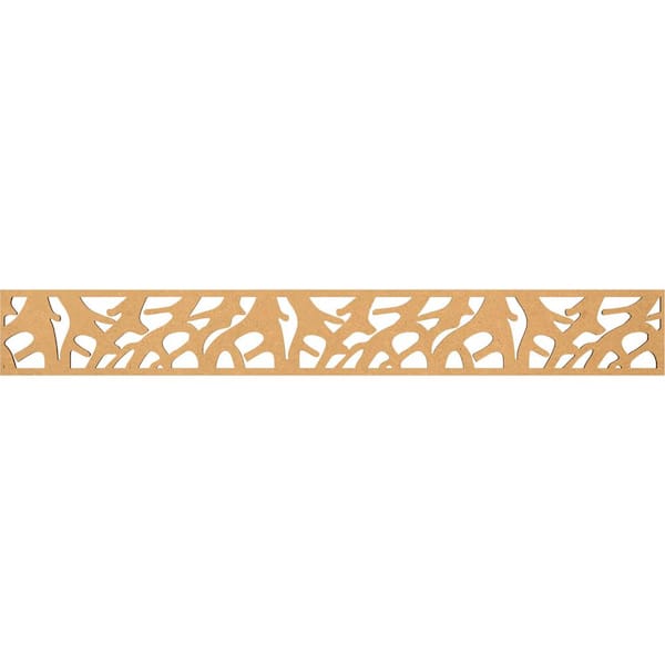Ekena Millwork Manton Fretwork 0.25 in. D x 46.5 in. W x 6 in. L MDF Wood Panel Moulding