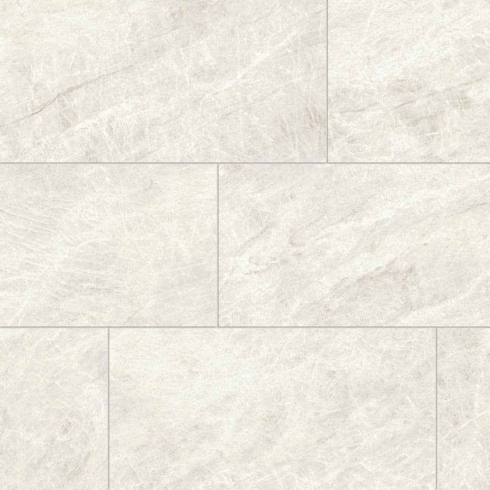 Taj Mahal White Silk 12 in. x 24 in. Marble Look Porcelain Floor and Wall Tile (13.56 sq. ft./Case) price history on PriceWatchPro
