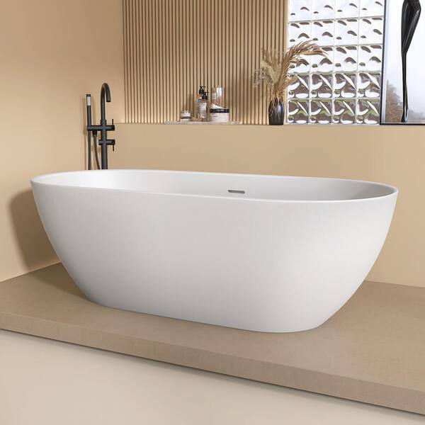 LeSommet様ホワイト Zeafive Lux 63 in. x31.5 in. Solid Surface Stone Resin