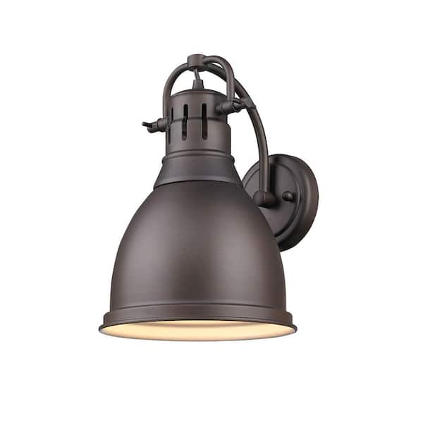Golden Lighting Duncan Rubbed Bronze Sconce