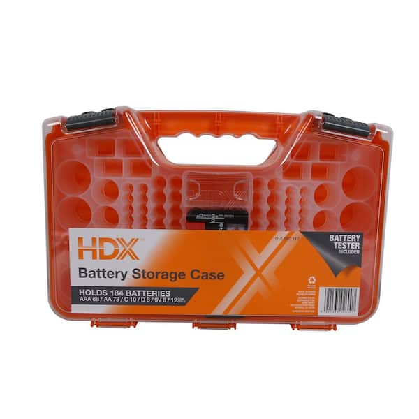 HDX Household Battery Organizer Case