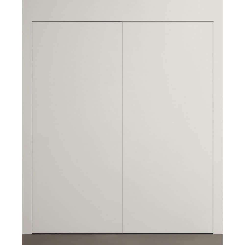 Frameless Invisible V 72 in. x 80 in. Both Hands Active Primed Wood Solid Composite Core Double Prehung French Door price history on PriceWatchPro