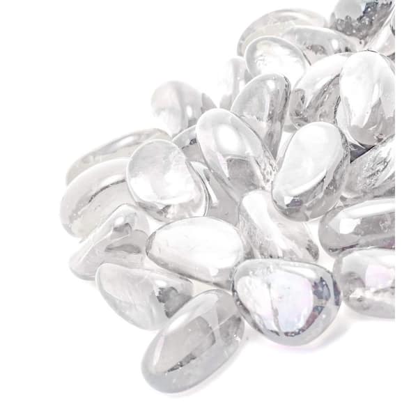 10 lbs. Clear Fire Glass Beads (1-Pack)