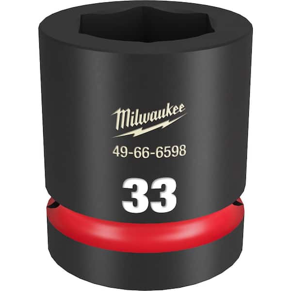 Milwaukee SHOCKWAVE 1 in. Drive 33 mm. Standard Impact Socket 49