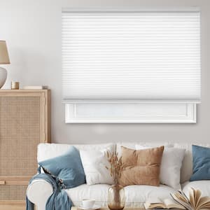 Cut-to-Size Morning Mist Cordless Light Filtering Privacy Cellular Shades 18.5 x 64 in. L