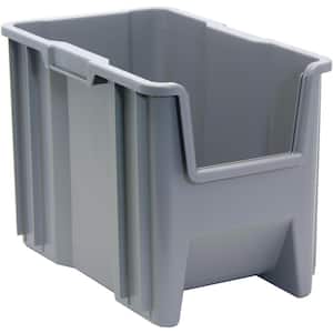 Giant Stack 26.36 Qt. Container in Gray (4-Pack)
