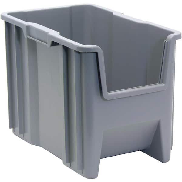 Giant Stack 26.36 qt. Container in Gray (4-Pack)