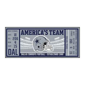 NFL - Dallas Cowboys 30 in. x 72 in. Indoor Ticket Runner Rug