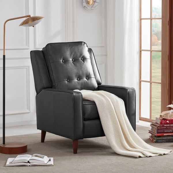 accent recliner leather