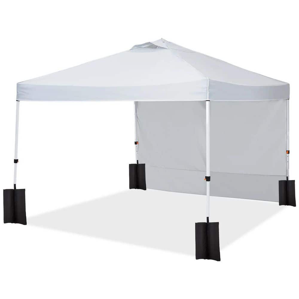 10 ft. x 10 ft. Pop Up Canopy Tent with Side Walls-Instant Setup, Waterproof Sun Shelter for Beach, Parties & Outdoor price history on PriceWatchPro