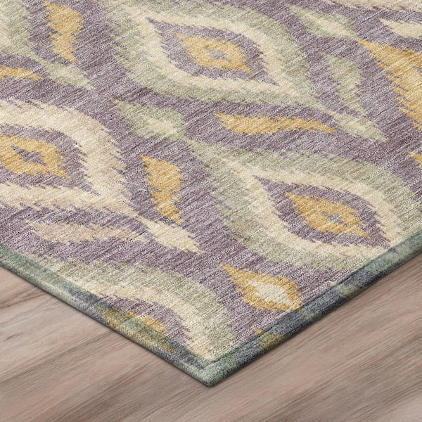 Chantille Machine Washable Indoor/Outdoor Abstract ACN3069 Purple 10 ft. x 14 ft. Area Rug