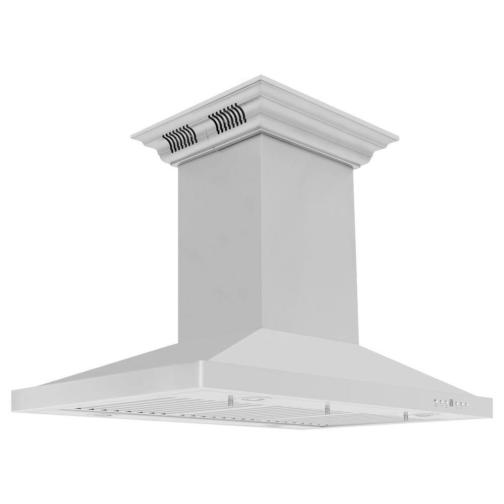 30-inch Stainless Steel Island Mount Range Hood with Bluetooth Speakers