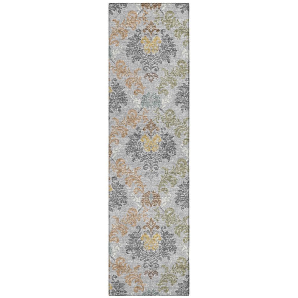 Chantille Machine Washable Indoor/Outdoor Abstract ACN2544 Silver 2 ft. x 7 ft. Runner Rug price history on PriceWatchPro