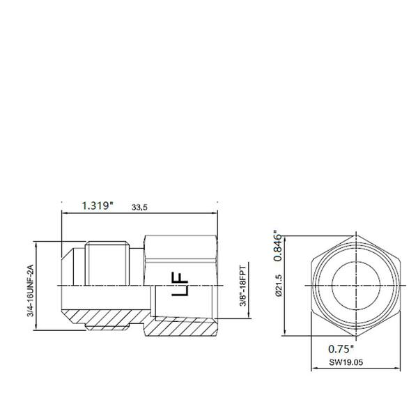 thumbnail interactive-video image 1 of 3/8" Flare X FIP Brass Adapting Coupling At 1 of 13
