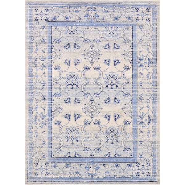 La Jolla Botanica Blue 8' 0 x 11' 0 Area Rug