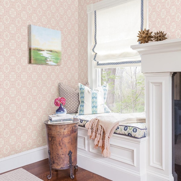 Chesapeake Hessle Pink Floral Pink Wallpaper Sample