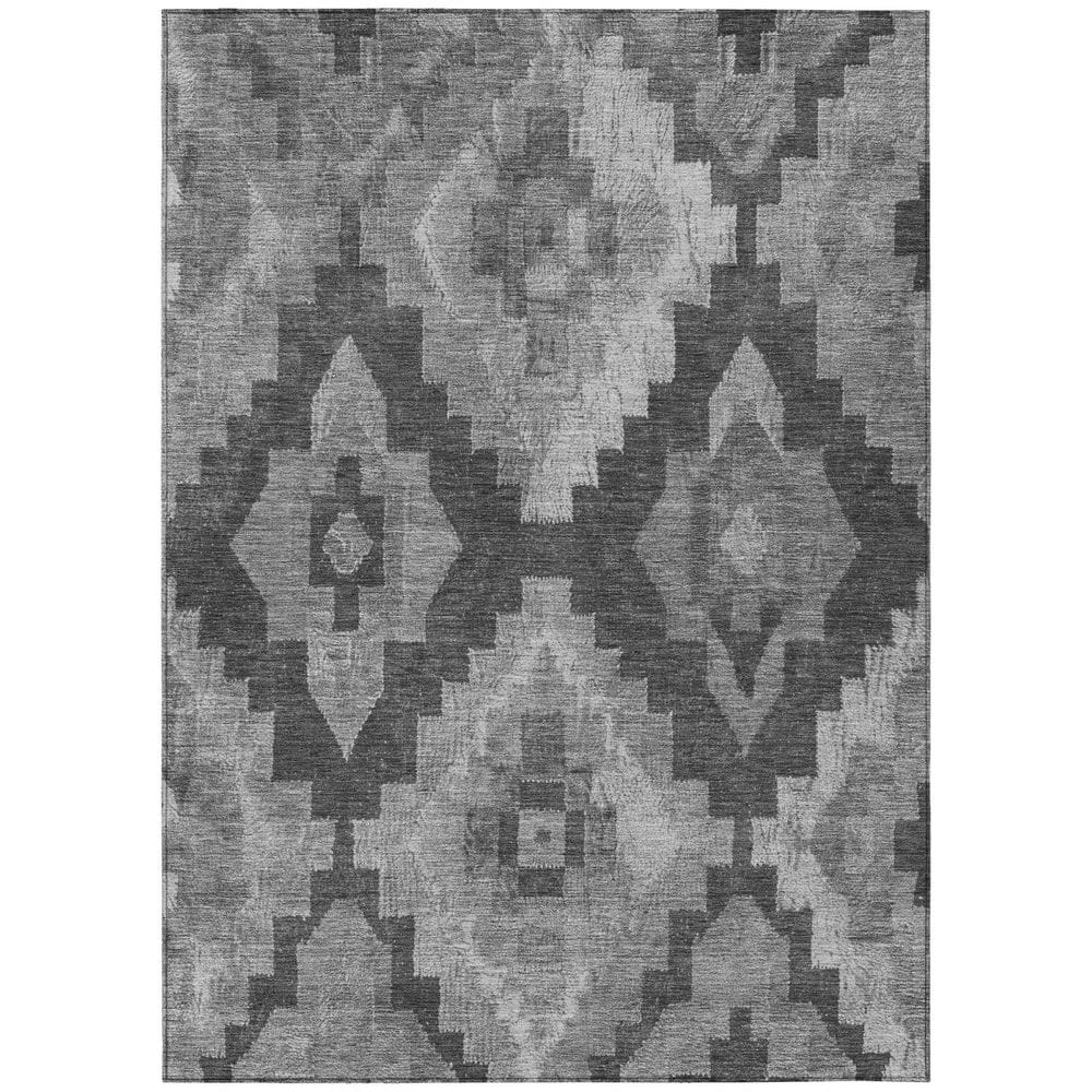 Chantille Machine Washable Indoor/Outdoor Abstract ACN1894 Gray 9 ft. x 12 ft. Accent Rug price history on PriceWatchPro