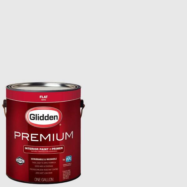 Glidden Premium 1 gal. #HDGV43 Barcelona Rain Flat Interior Paint with Primer