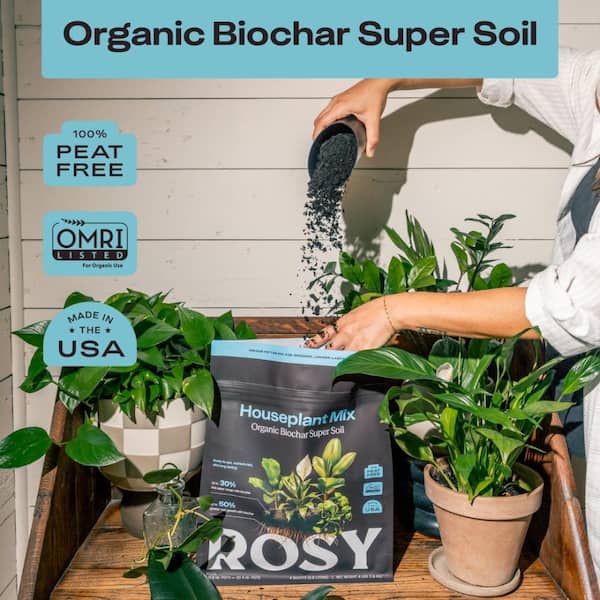 Soil（感謝）/4 ROSY SOIL Organic 4 qt. Living Soil Houseplant Potting Mix for