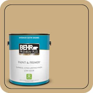 1 gal. #S310-4 Perennial Gold Satin Enamel Low Odor Interior Paint & Primer