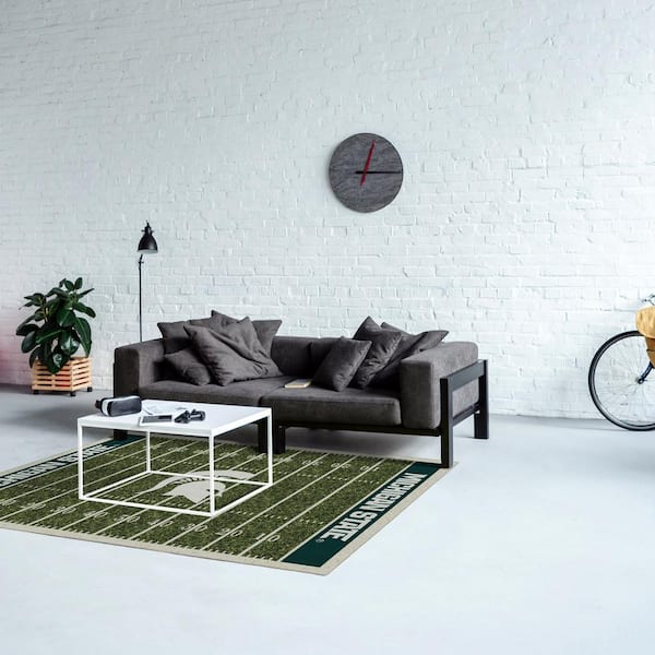 Michigan State 4 ft. by 6 ft. Homefield Area Rug