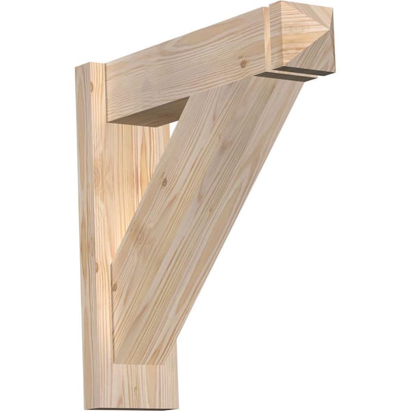 Ekena Millwork 6 in. x 20 in. x 20 in. Douglas Fir Traditional Arts and Crafts Smooth Outlooker