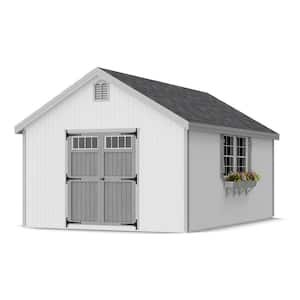 Colonial Williamsburg 12 ft. x 18 ft. Outdoor Wood Storage Shed Precut Kit with Operable Windows and Floor (216 sq. ft.)