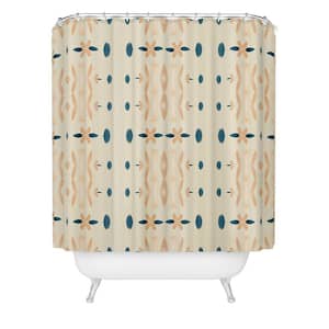 71 in. x 74 in. Sheila Wenzel-Ganny Mud Cloth Neutral Shower Curtain