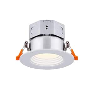 3 in. White New Construction IC Rated Recessed Integrated LED Kit