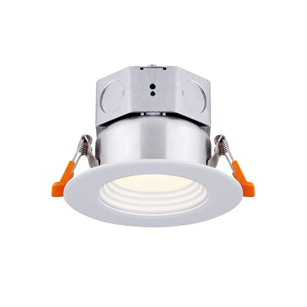3 in. White New Construction IC Rated Recessed Integrated LED Kit
