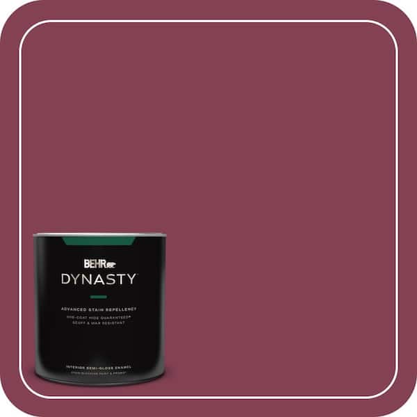 BEHR DYNASTY 1 qt. #M130-7 Sugar Beet Semi-Gloss Enamel Interior Stain-Blocking Paint and Primer
