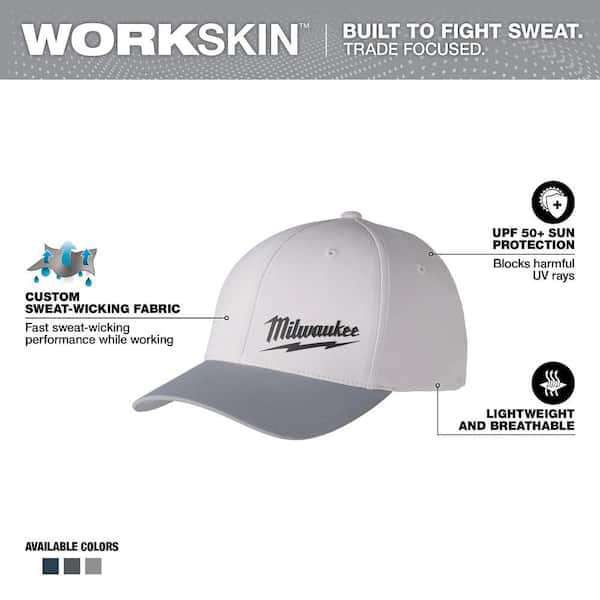 Large/Extra Large Gray WORKSKIN Fitted Hat