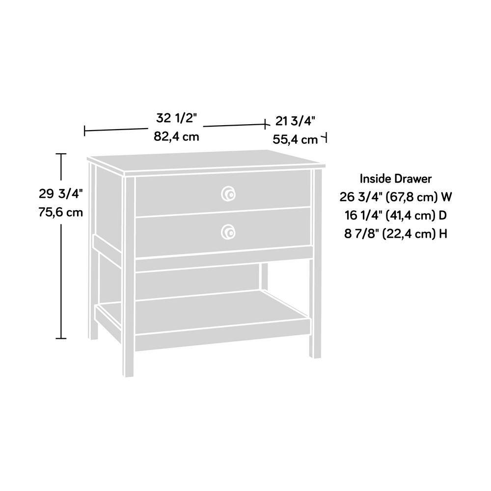 Rustic Cedar 1-Drawer Lateral File Cabinet with Open Shelf